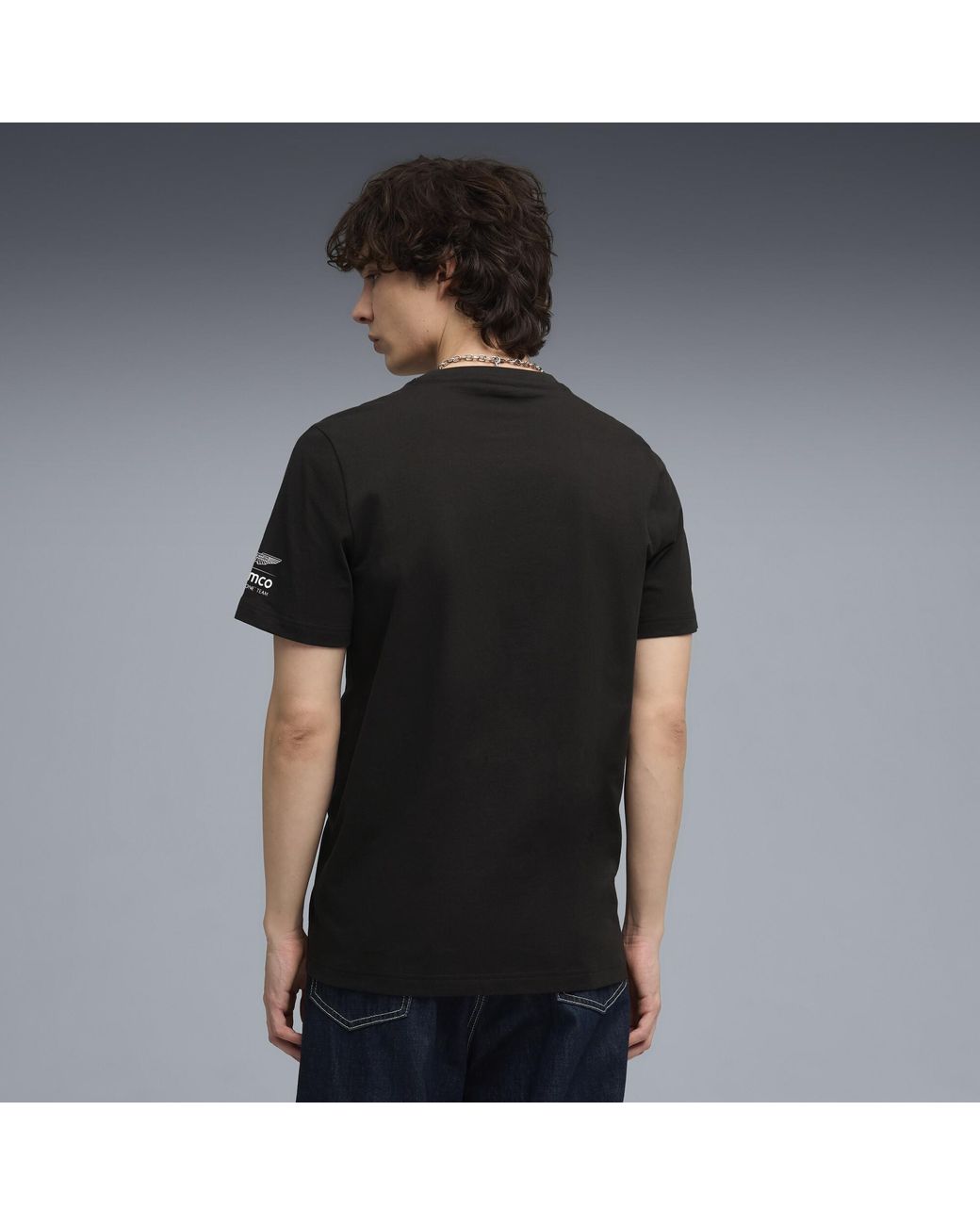 PUMA Black X Aston Martin Aramco F1 Team Essentials T-Shirt for men