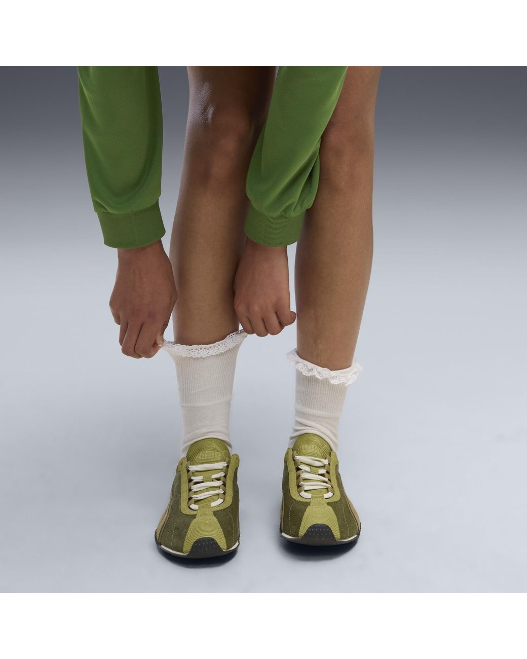 PUMA Green H-Street Cord Sneakers