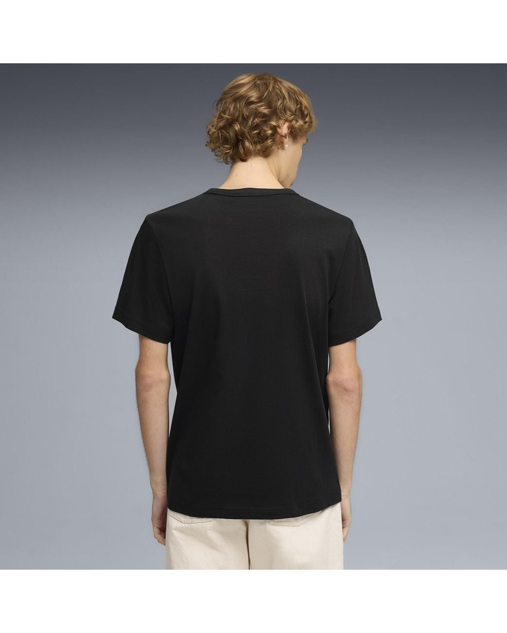 PUMA Black Elevated Essentials T-Shirt for men