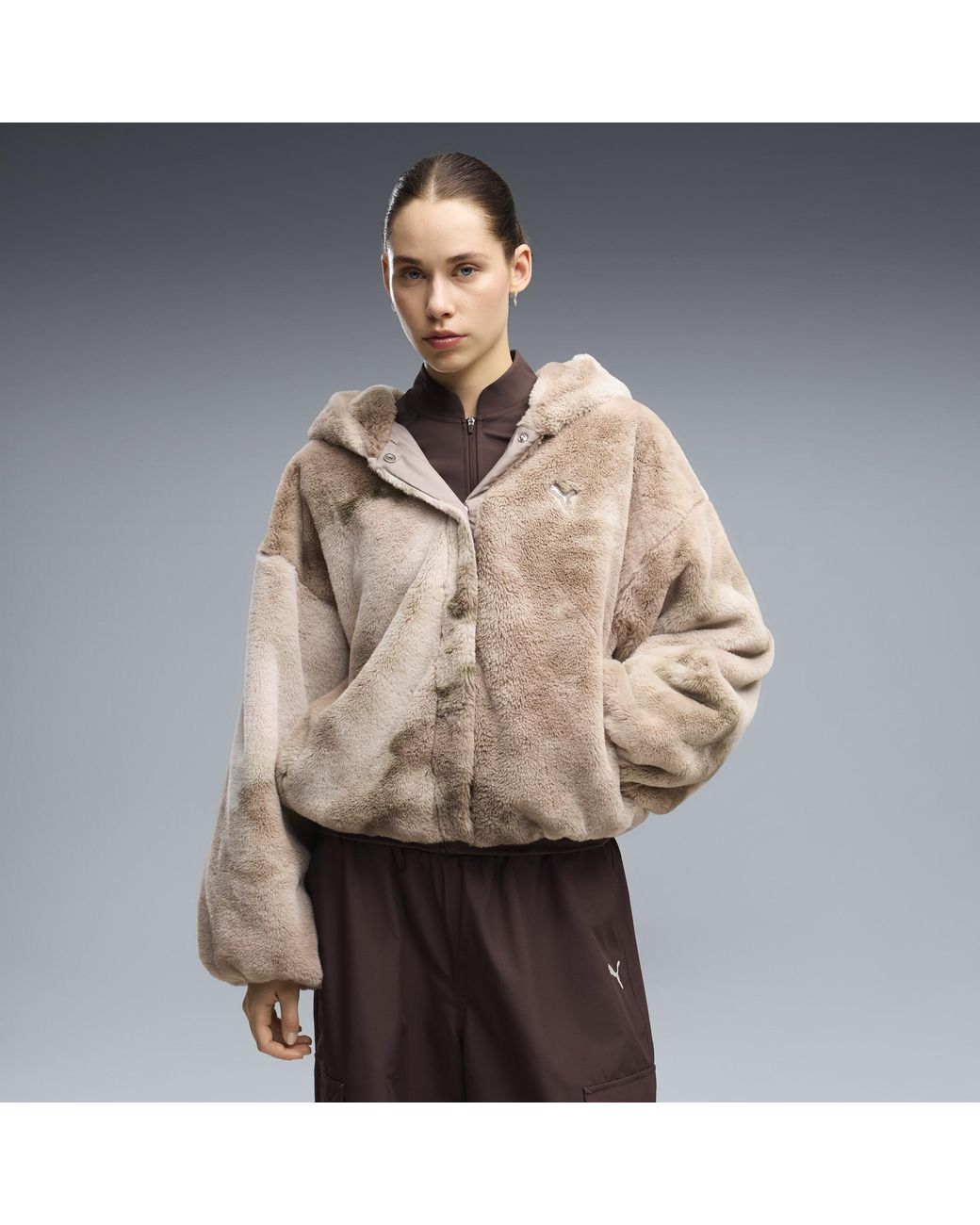 PUMA Natural Street Glam Highloft Oversized Jacket