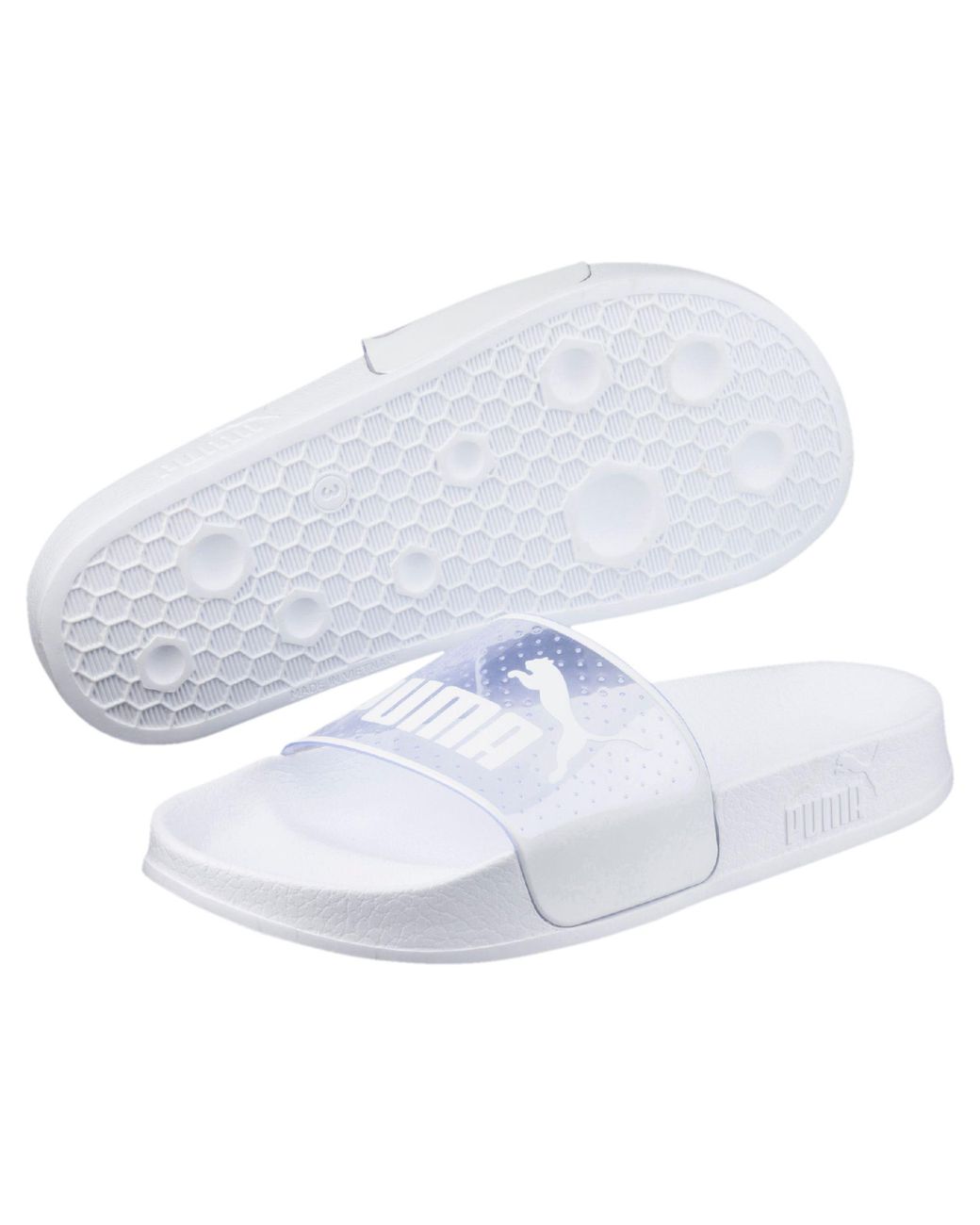 No pretencioso amplio extremidades PUMA Leadcat Jelly Women's Slide Sandals in White | Lyst