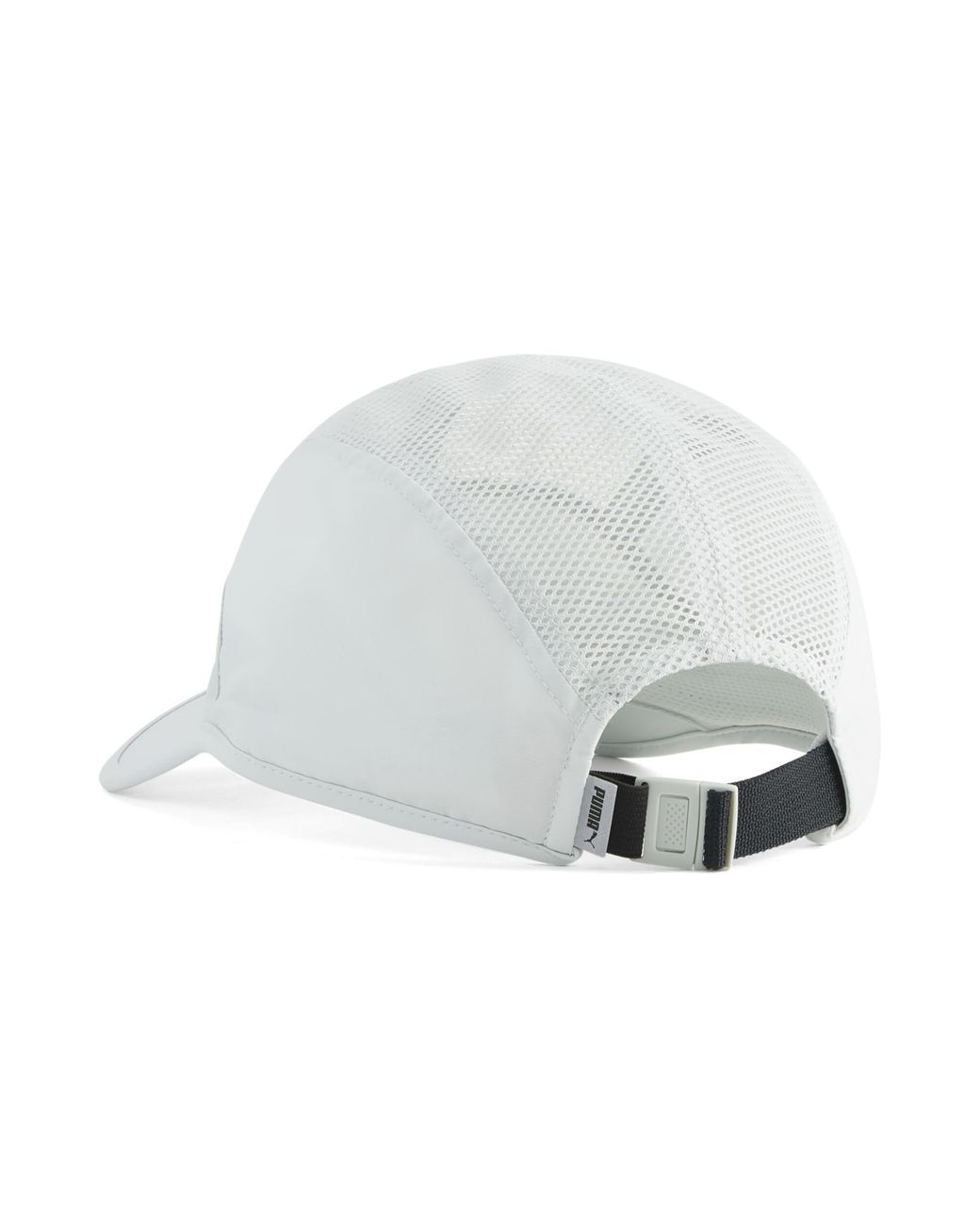 PUMA White Running 5 Panel Mesh Hat