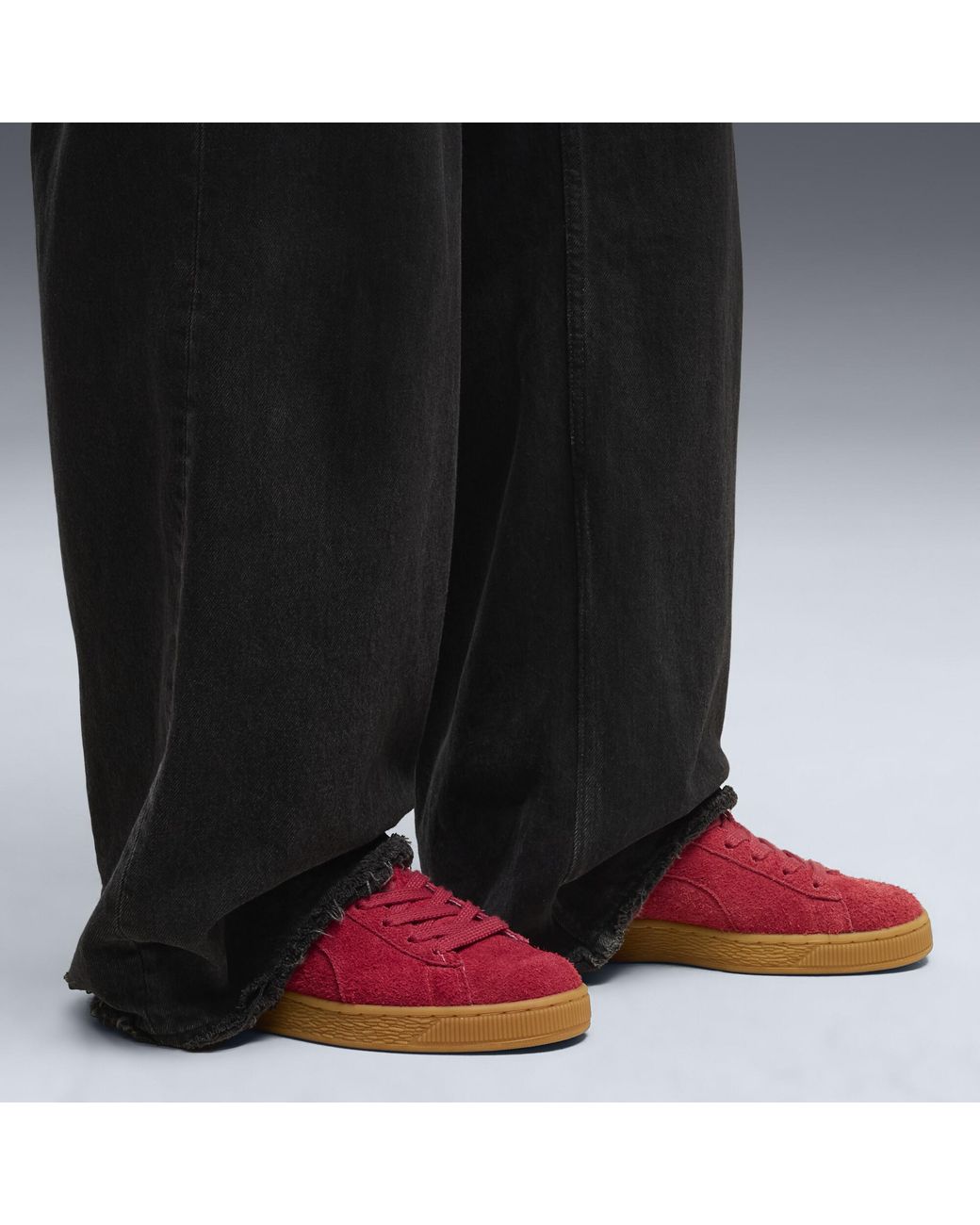 PUMA Red Suede Forever Sneakers