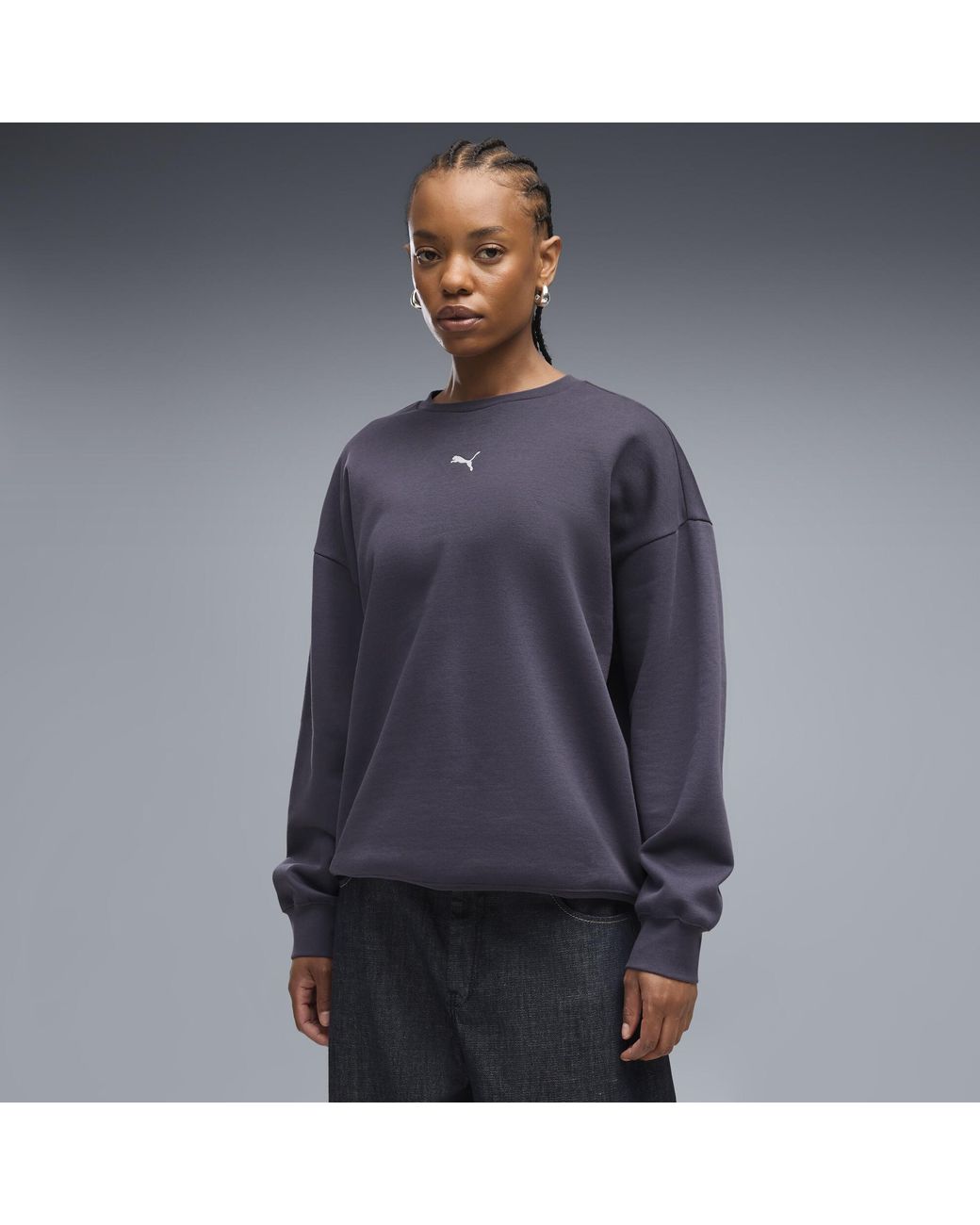 Sudadera Essentials Extragrande Para Mujer, Ropa, Gris PUMA de color Gray