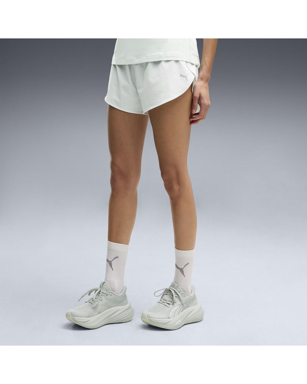 PUMA Green Dreamrun Drycell Running 3" Shorts