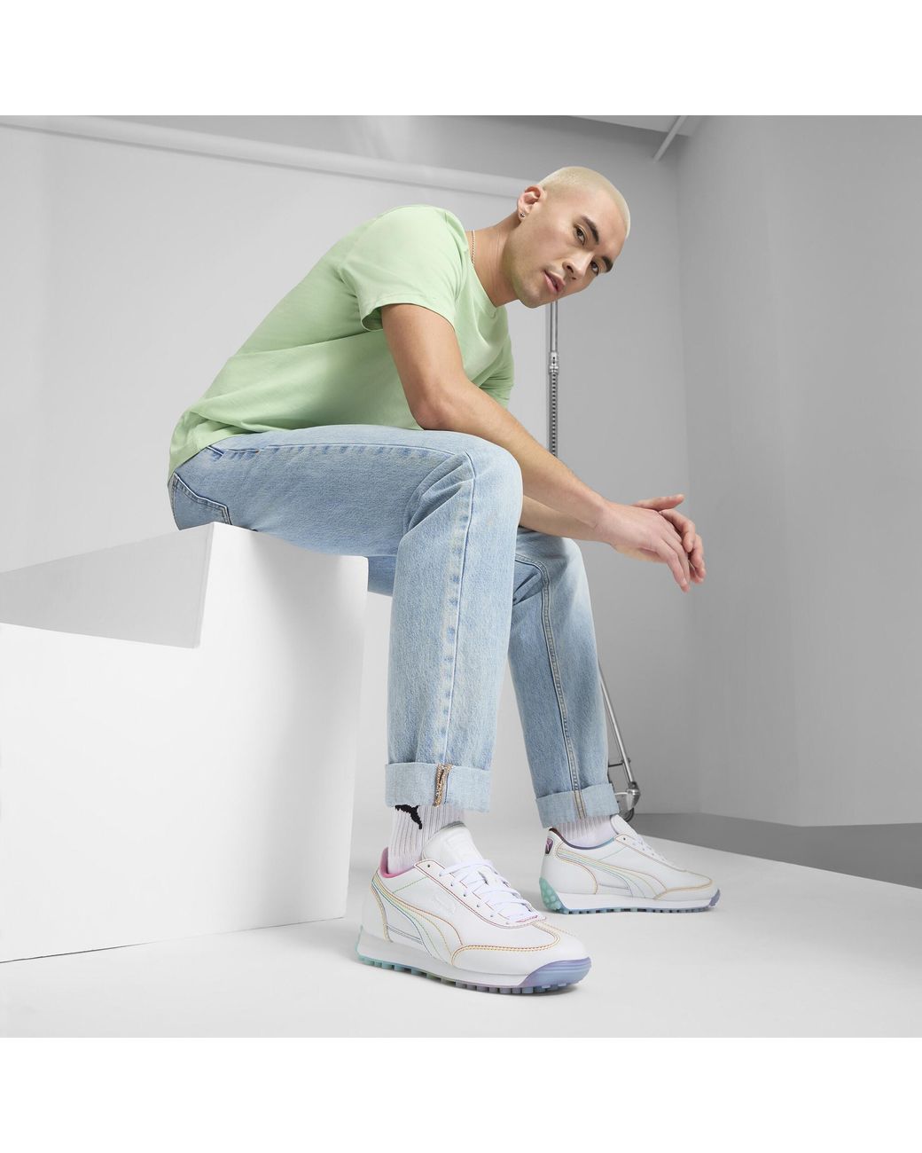 PUMA Easy Rider Pride Sneakers in White | Lyst
