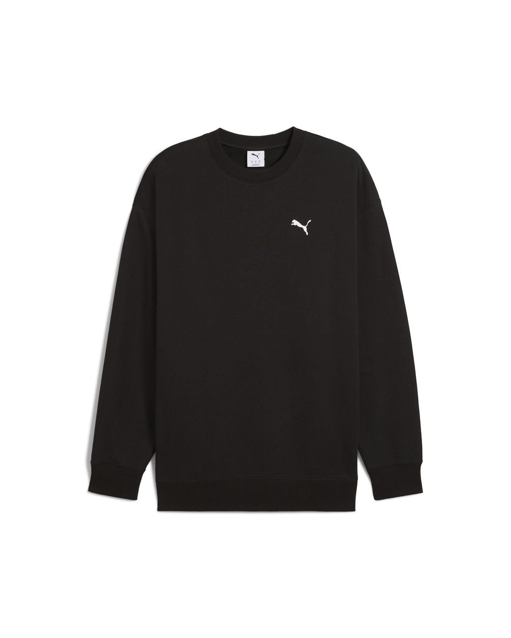 PUMA Black Wardrobe Essentials Relaxed Crew for men