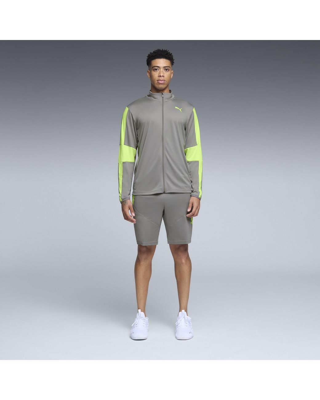 PUMA Gray Train 10" Shorts for men
