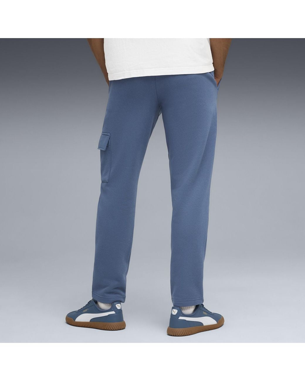 PUMA Blue Elevated Essentials Cargo Pants for men