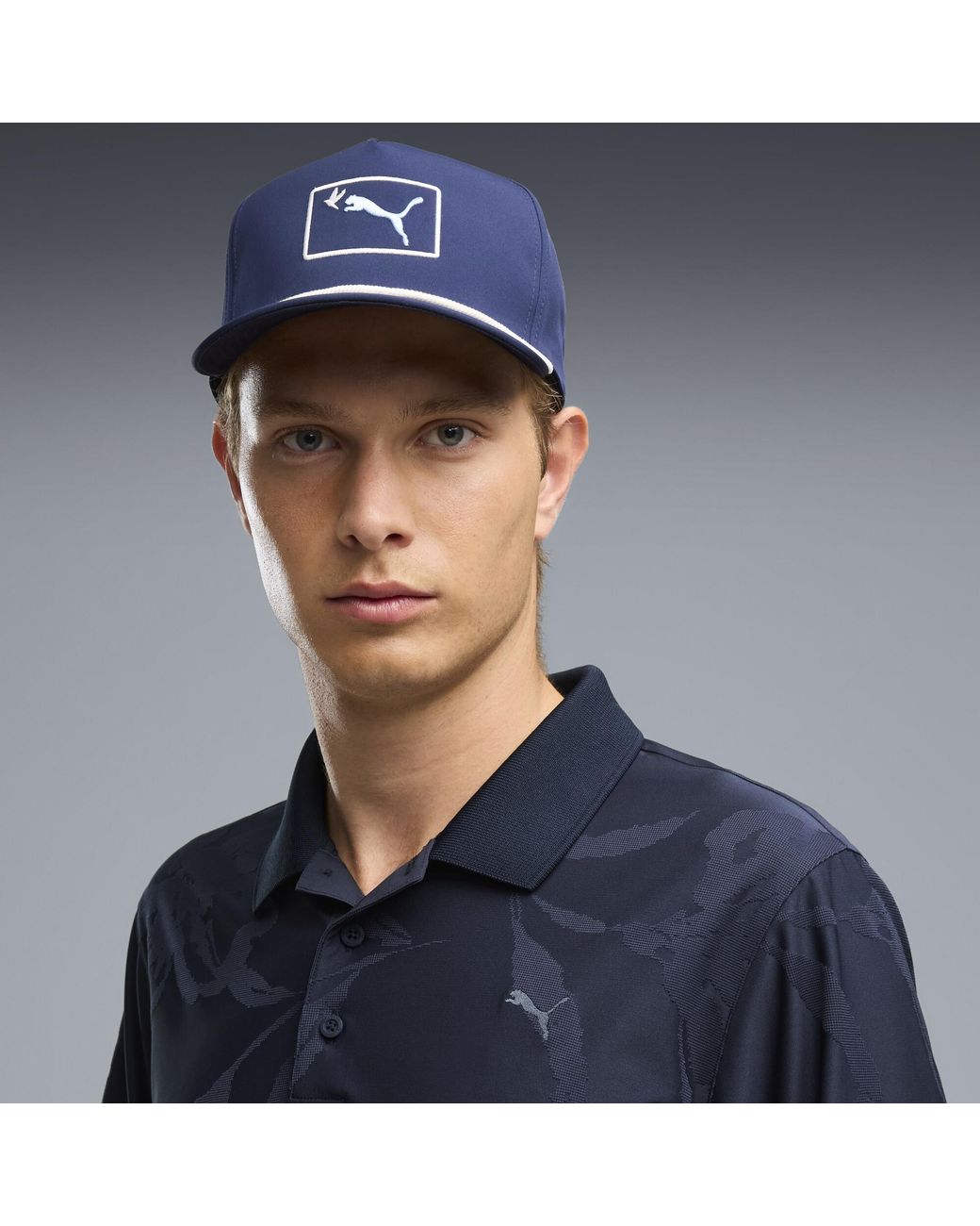 PUMA Blue Mattr Prima Bloom Golf Polo for men