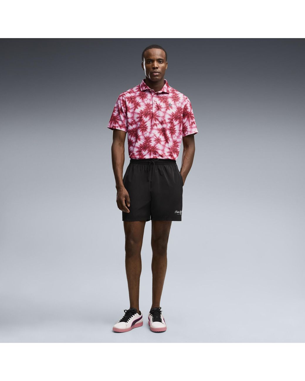 PUMA Red X Palm Tree Crew Palm Golf Polo for men