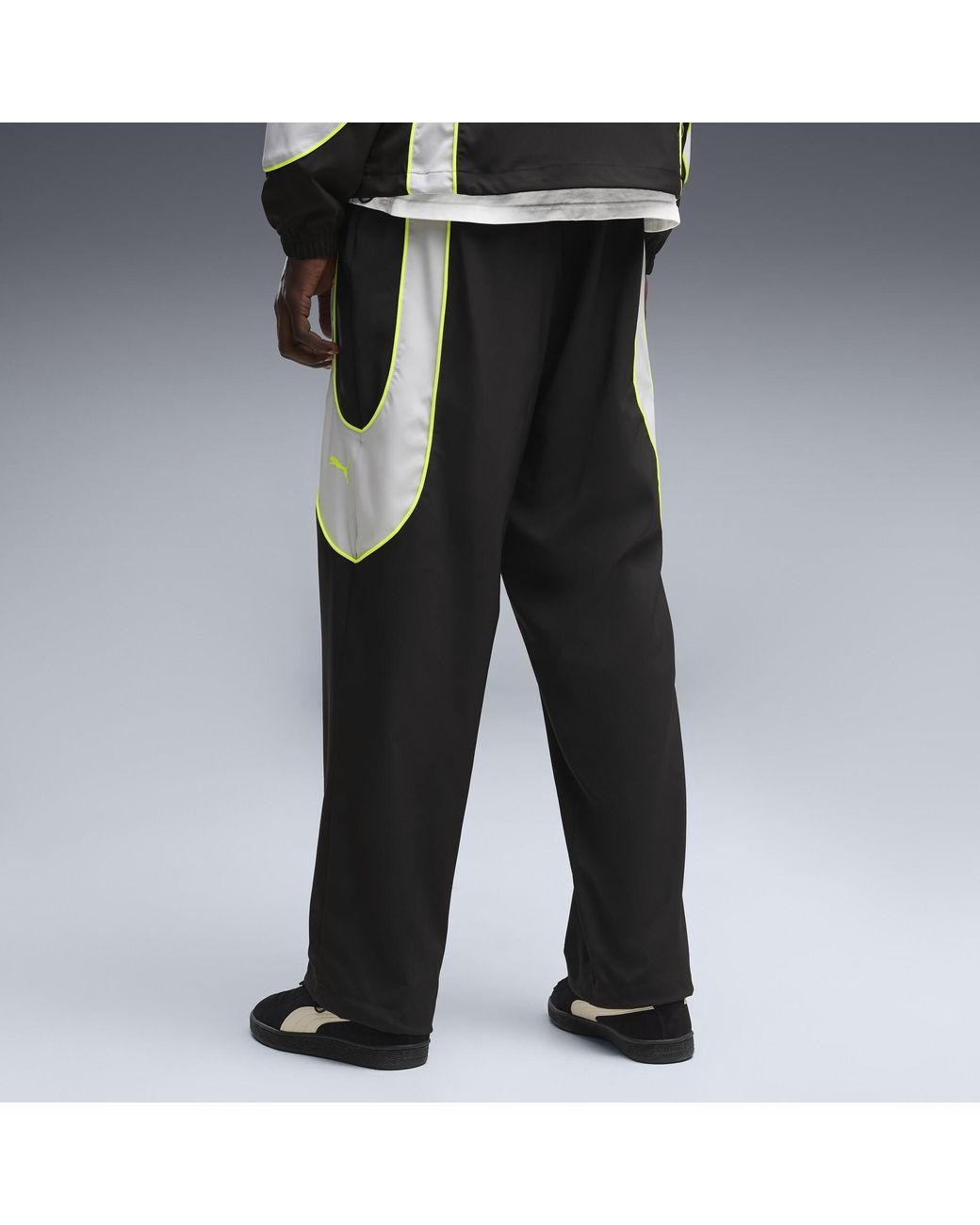 PUMA Black Borussia Dortmund Tech-X Relaxed Track Pants for men