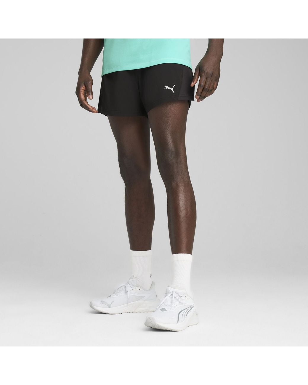 PUMA Black Velocity 3" Split Shorts for men