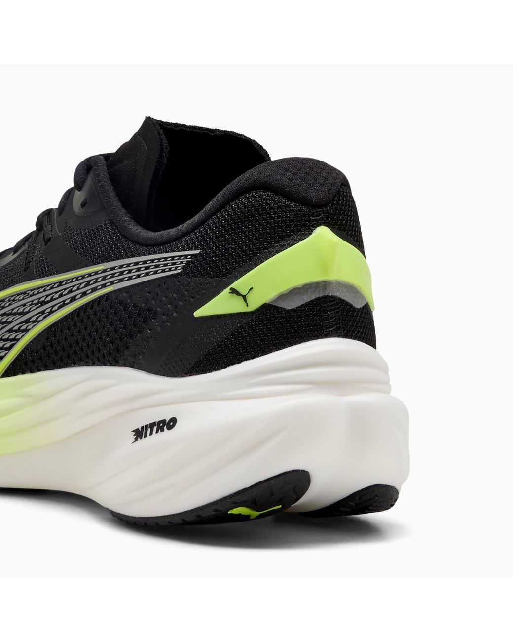 PUMA Deviate Nitro 3 Hardloopschoenen Voor Zwart/Geel, Maat 35,5 in het Black voor heren