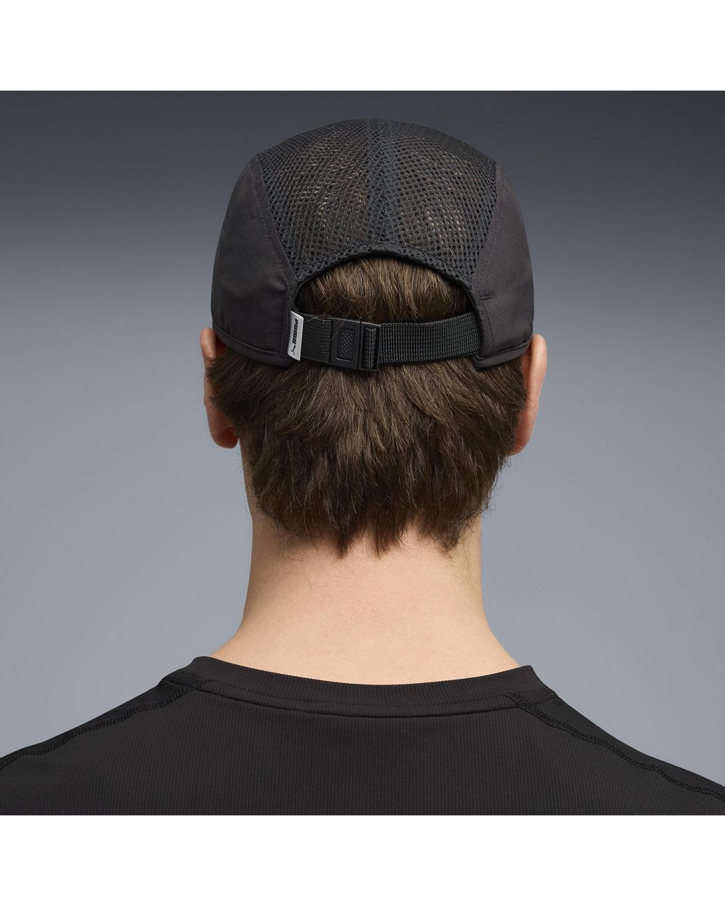 PUMA Black 5 Panel Visor Cap