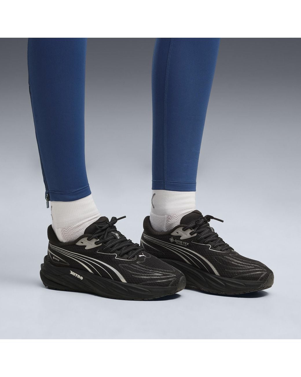 PUMA Black Velocity Nitro 5 Gtx Running Shoes
