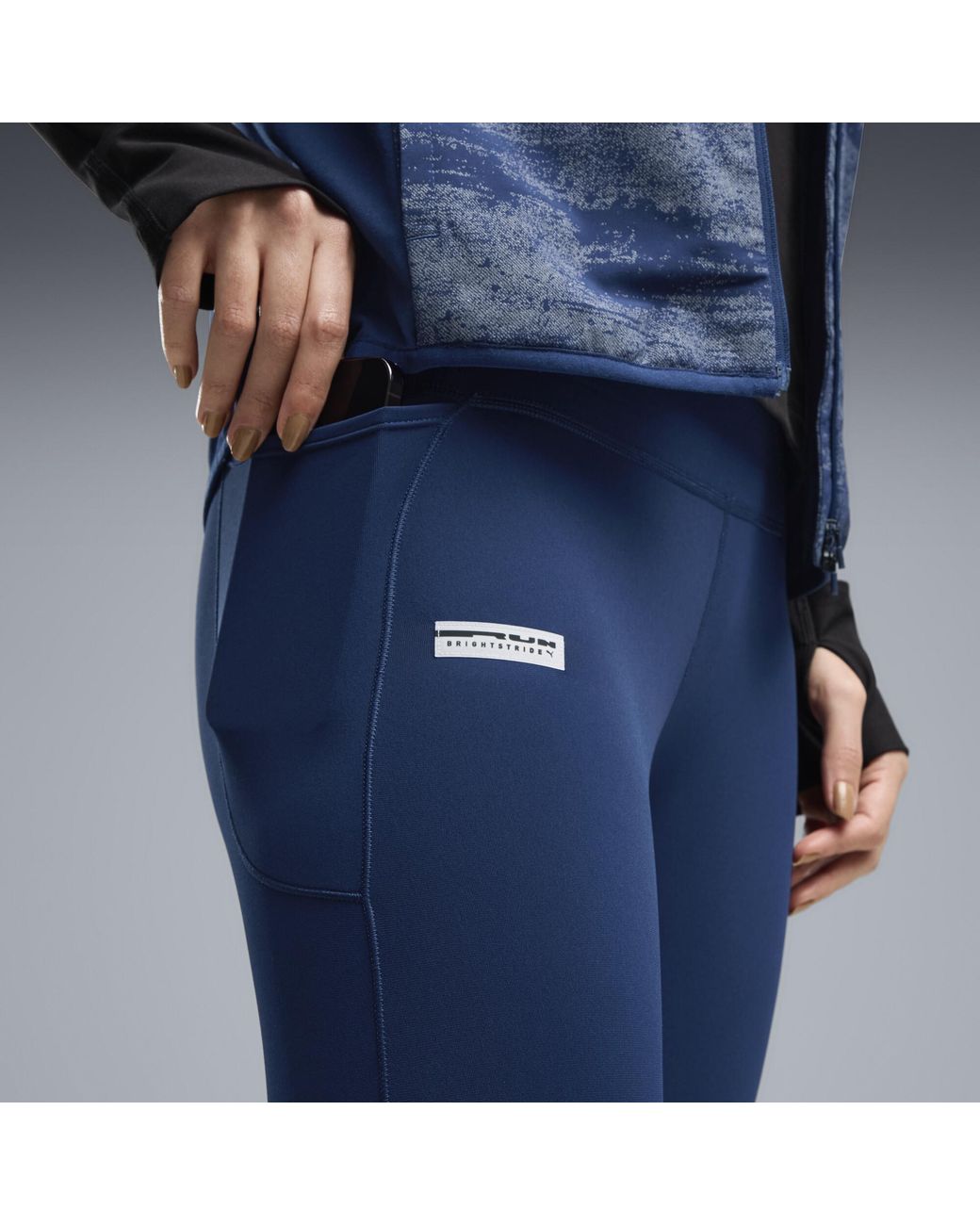 PUMA Blue Brightstride Warmcell Performance Running Insulated Tights