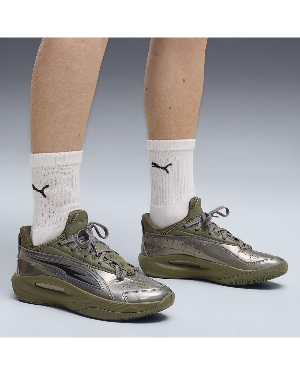 PUMA Green Scoot Zeros Iii Basketball Shoes for men