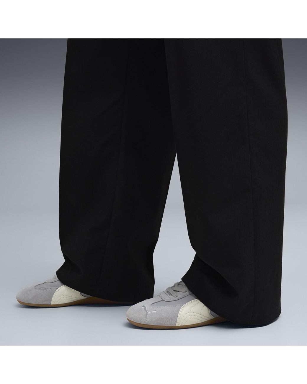 PUMA White Speedcat Nylon Sneakers