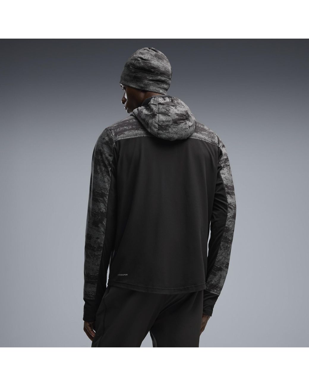 PUMA Gray Brightstride Printed Primaloft Insulated Jacket for men