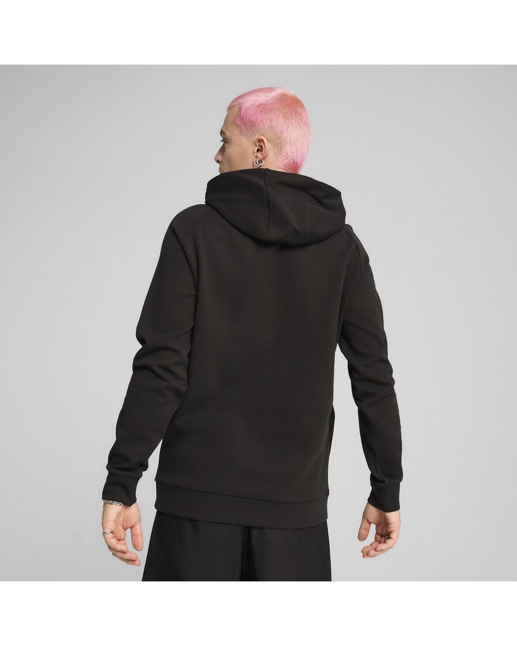 PUMA Black Tech Hoodie for men