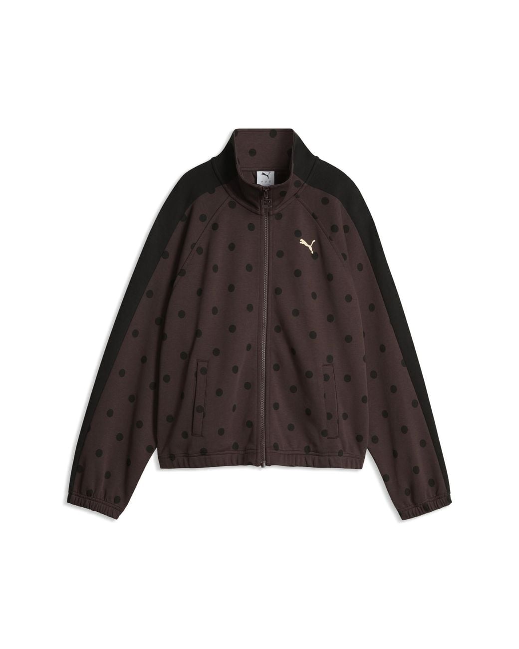 PUMA Black T7 Polka Dots Oversized Track Jacket