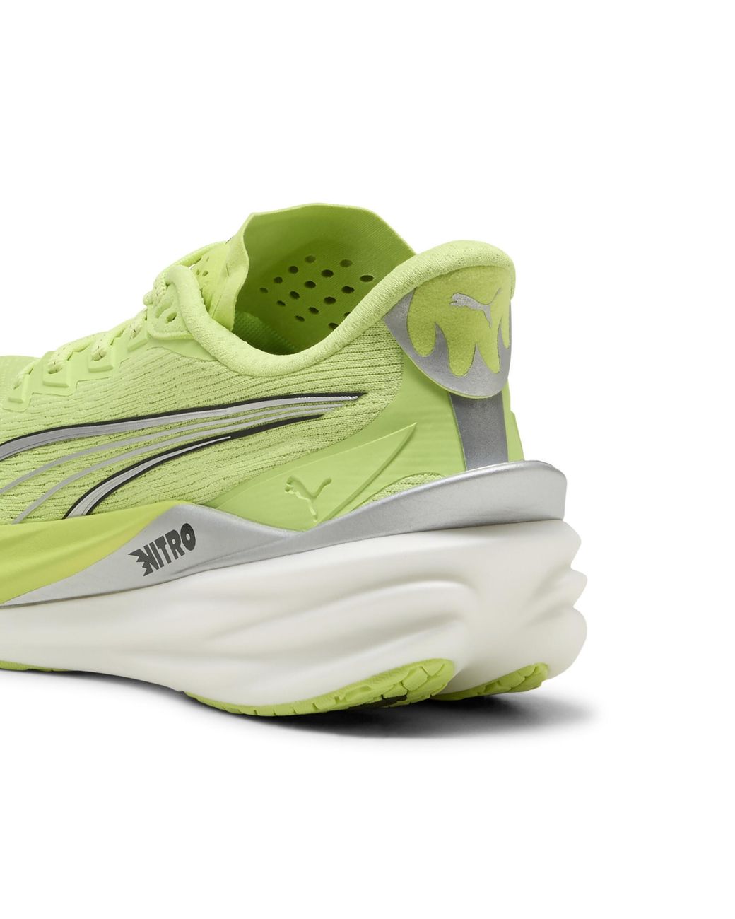PUMA Green Deviate Nitro 4 Road Running Shoes