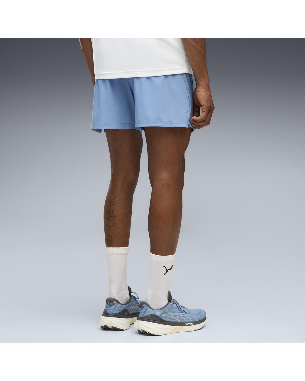 PUMA Blue Velocity 5" Running Shorts for men