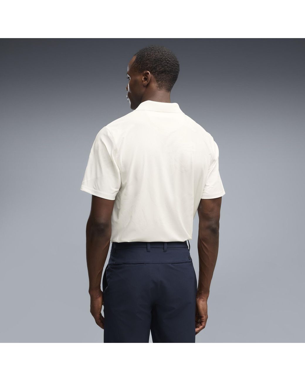 PUMA White Mattr Prima Bloom Golf Polo for men