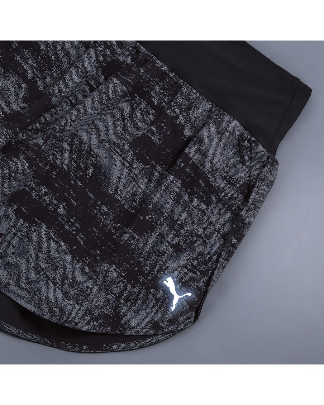 PUMA Gray Brightstride Dreamrun 3" Printed Running Shorts