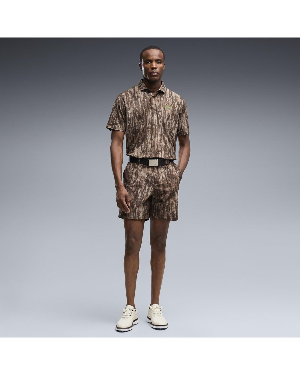 PUMA Brown X Realtree Camo Golf Polo for men