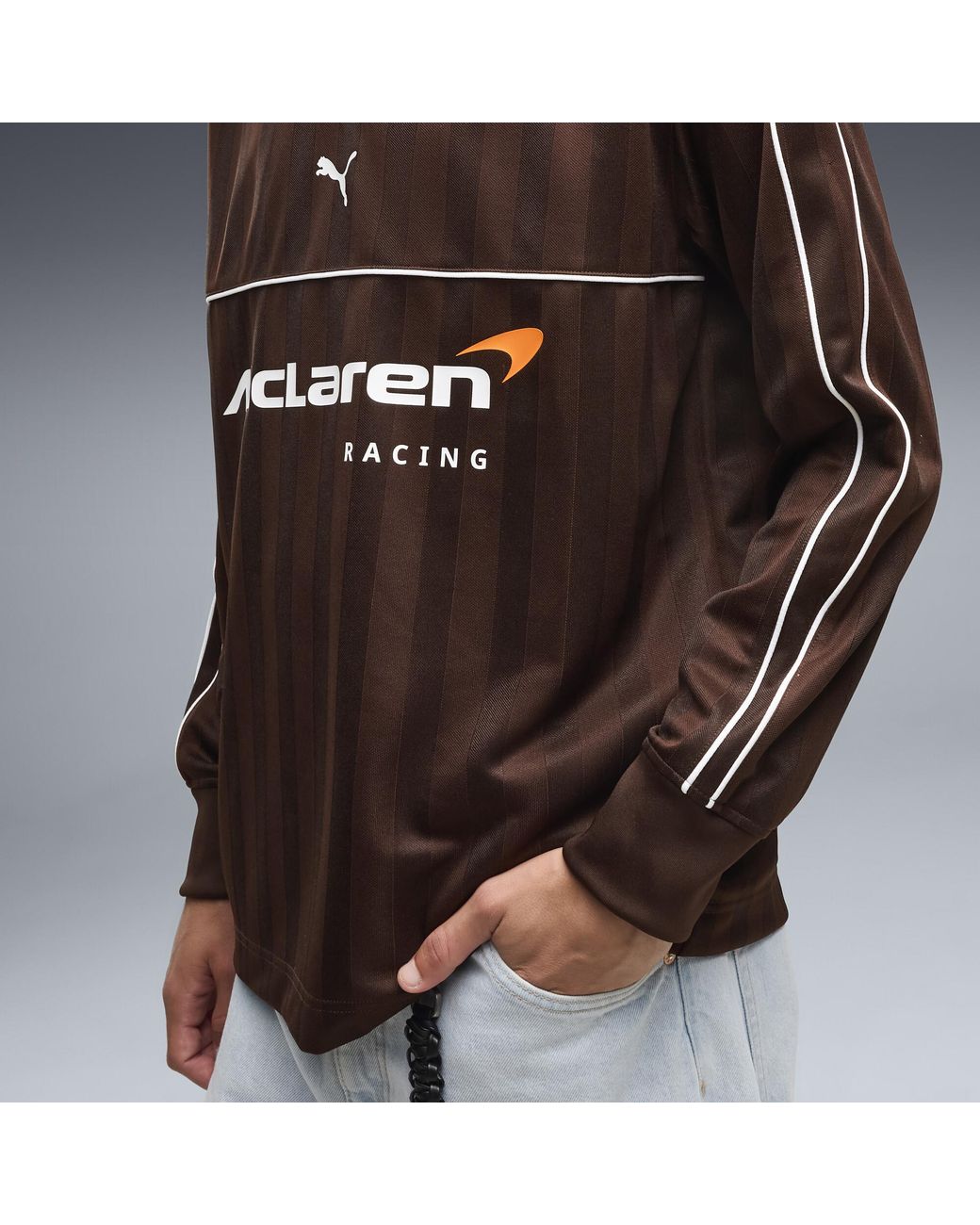 PUMA Brown Mclaren Racing Long Sleeve Jersey for men