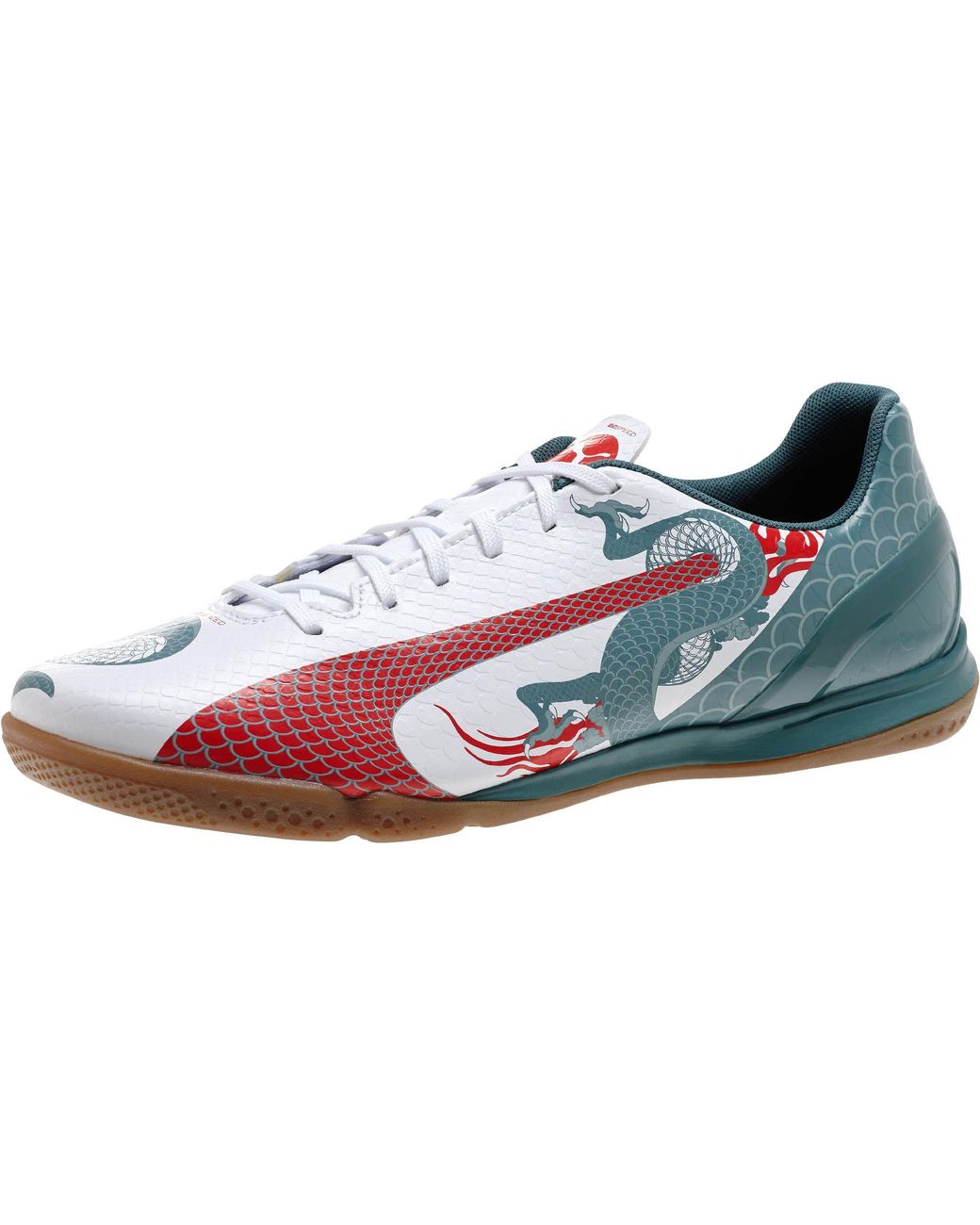 PUMA Dragon Evospeed 4.3 Graphic It Indoor Soccer Shoes in White for Men |  Lyst