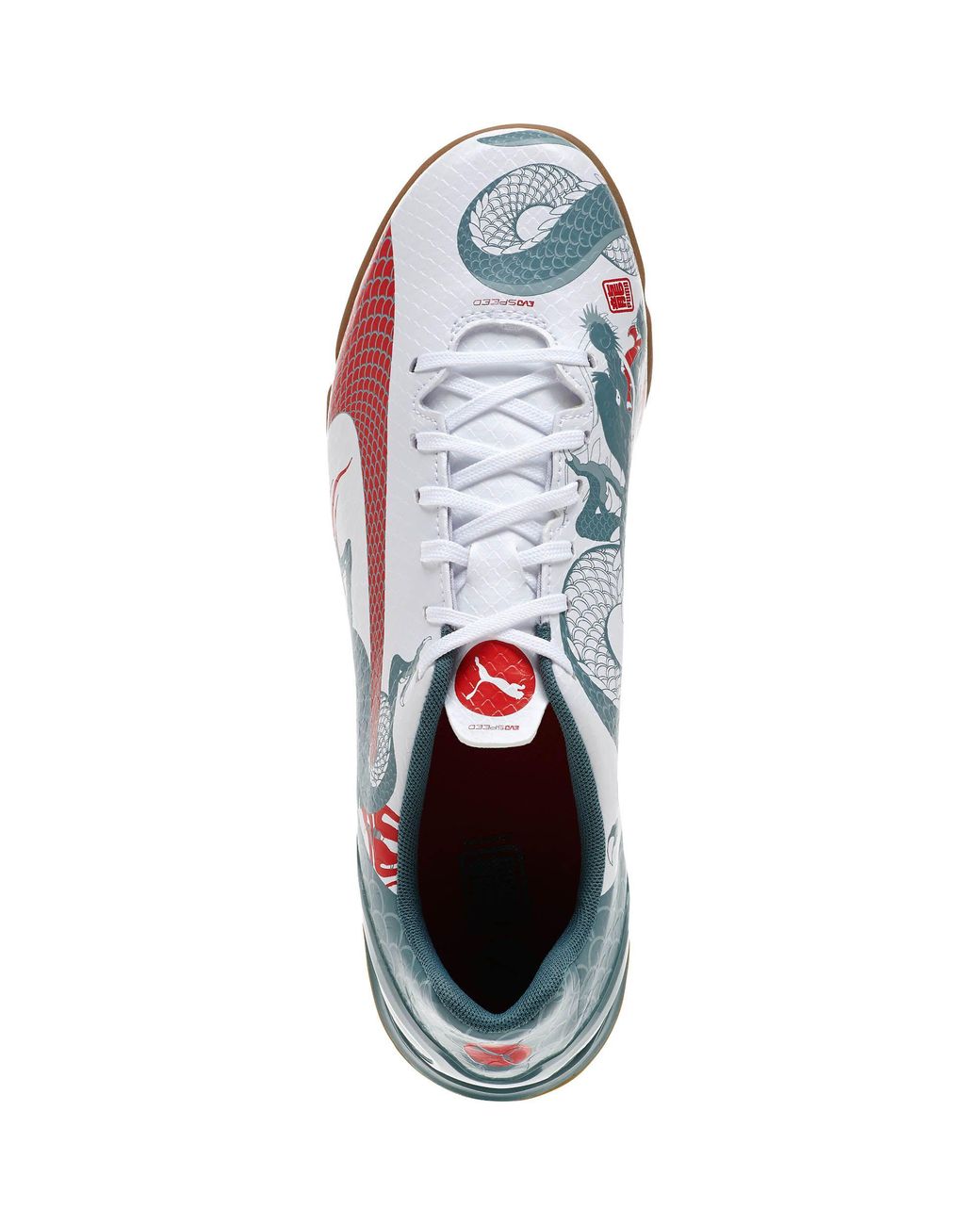 PUMA Dragon Evospeed 4.3 Graphic It Indoor Soccer Shoes in White for Men |  Lyst