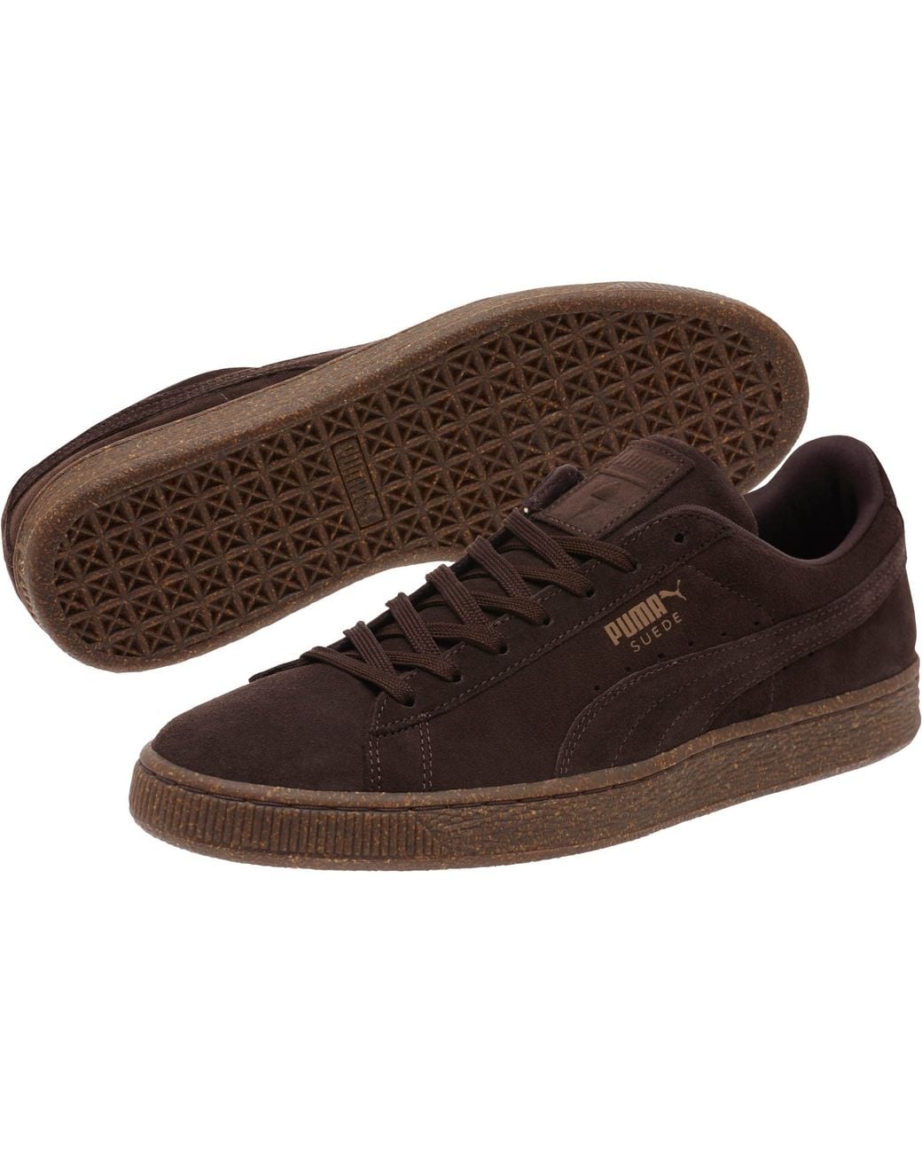 mens brown puma shoes