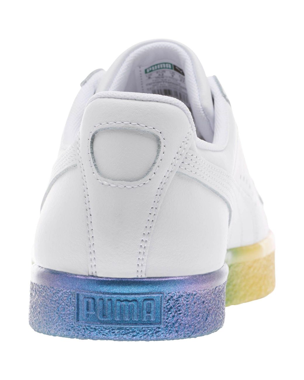 PUMA Lace Clyde Pride Sneakers in White | Lyst