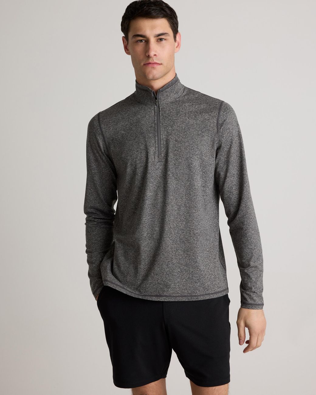 Quince Blue Flowknit Performance Half-Zip, Recycled Polyester for men