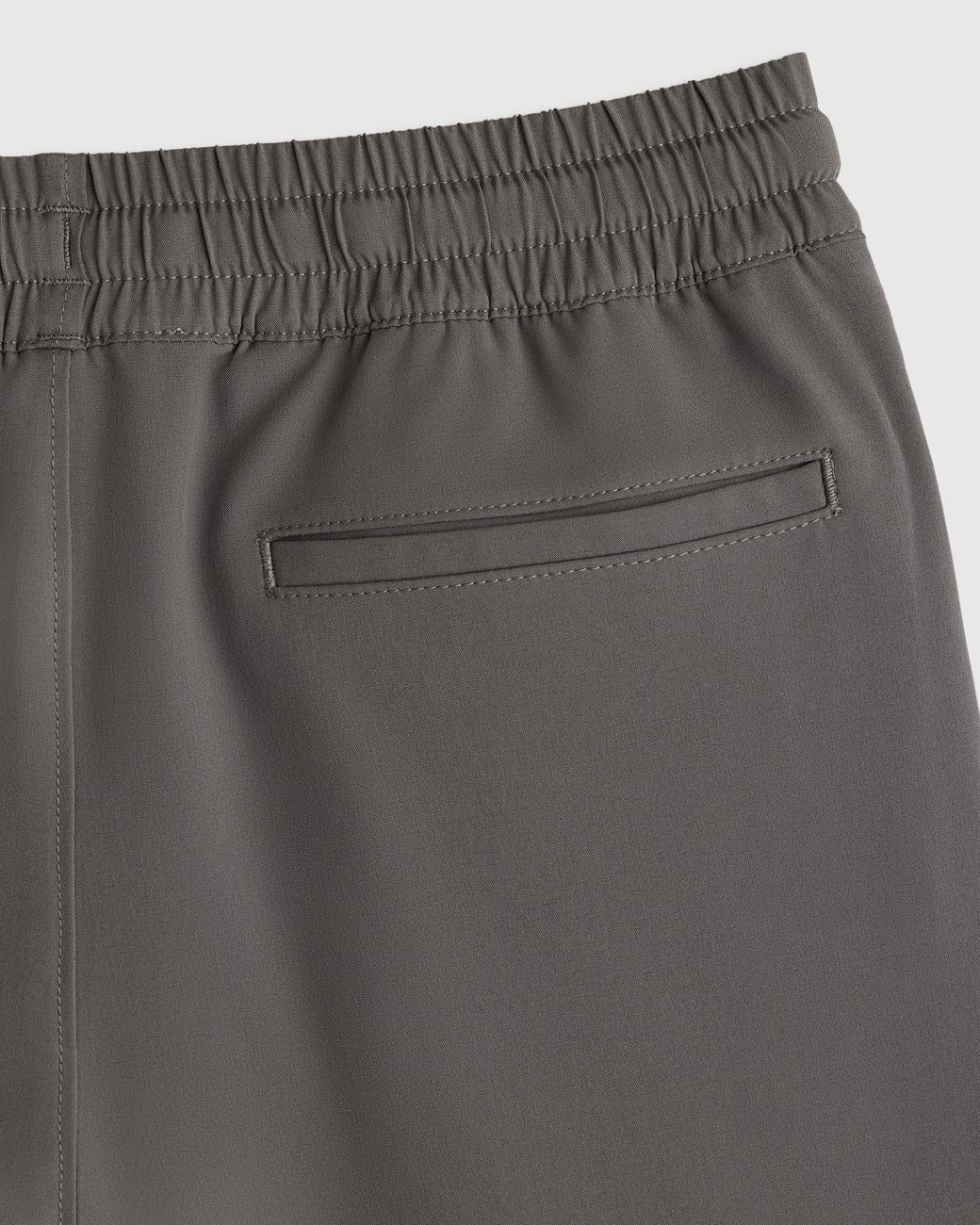 Quince Gray Boys Performance Pull On Short, Recycled Polyester Spandex