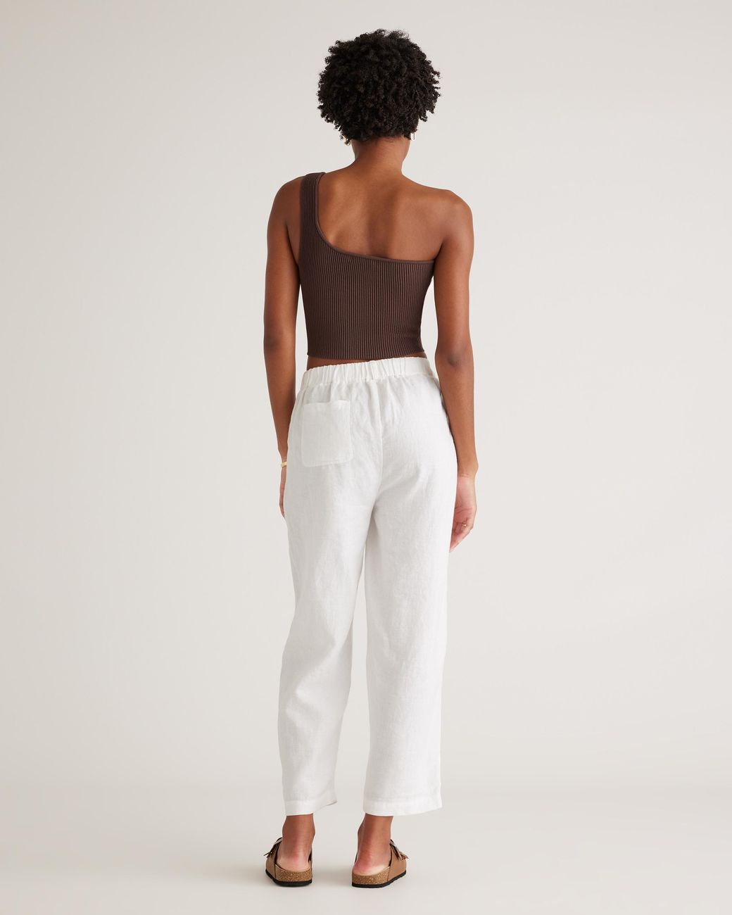 Quince White 100% European 100% European Linen Pants