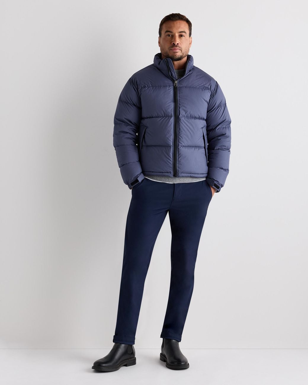 Quince Blue Responsible Down Puffer Jacket, Recycled Polyester for men