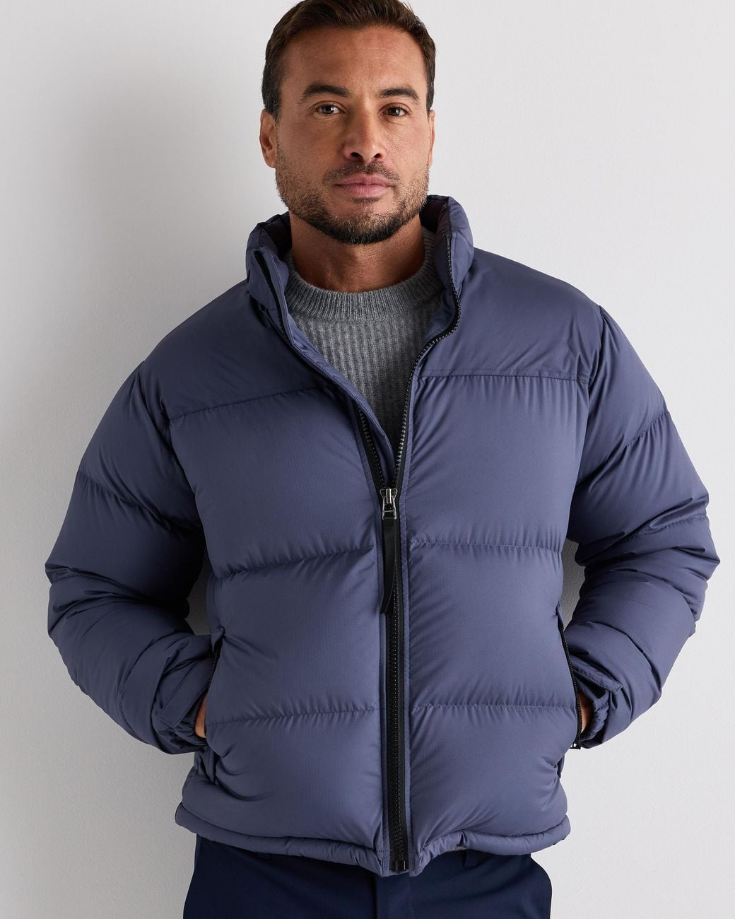 Quince Blue Responsible Down Puffer Jacket, Recycled Polyester for men