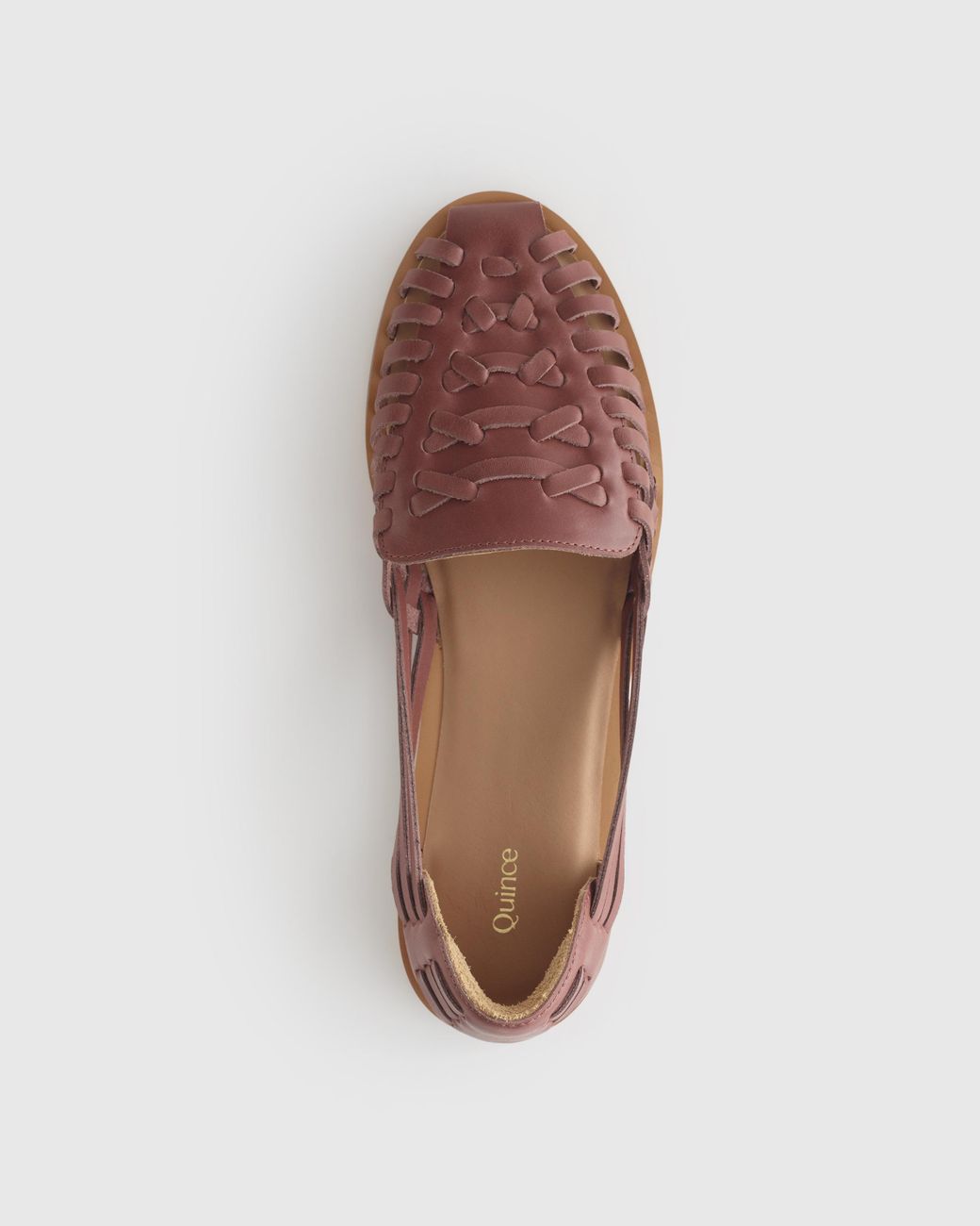 Quince Brown Huarache Flat, Leather