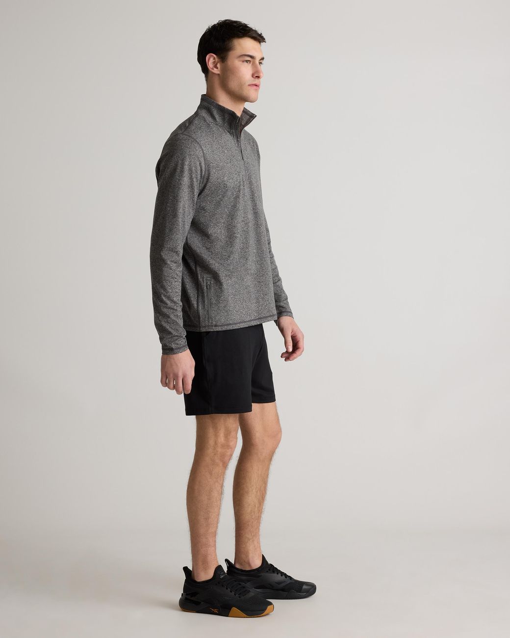 Quince Blue Flowknit Performance Half-Zip, Recycled Polyester for men