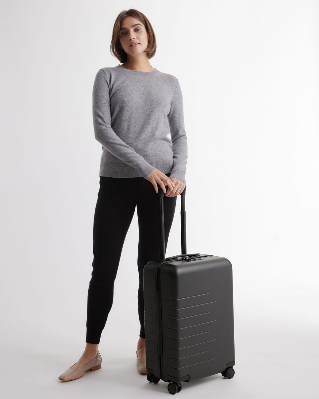 Quince Gray Carry-On Suitcase, Polycarbonate