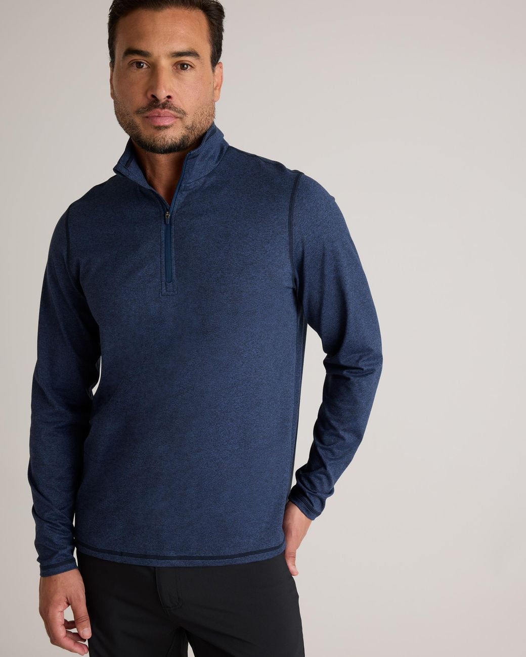 Quince Blue Flowknit Performance Half-Zip, Recycled Polyester for men