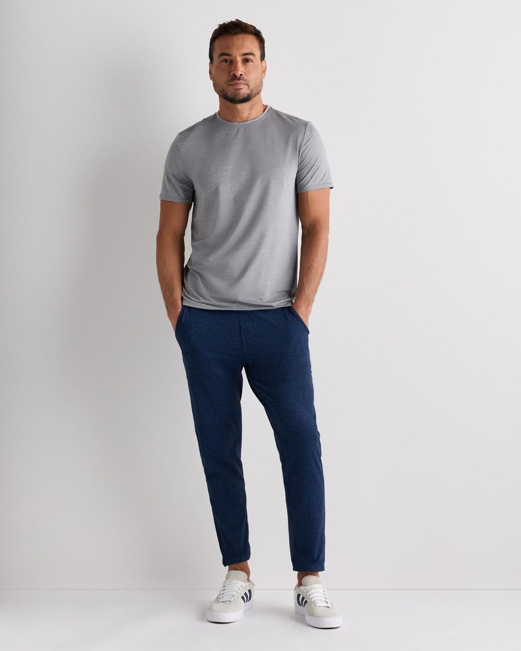 Quince Gray Flowknit Breeze Performance Tee, 100% Polyester for men