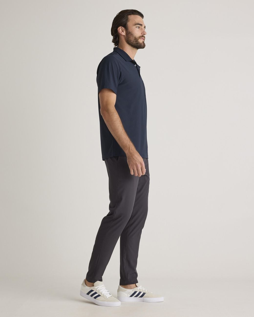 Quince Blue Propique Performance Polo, Recycled Polyester for men