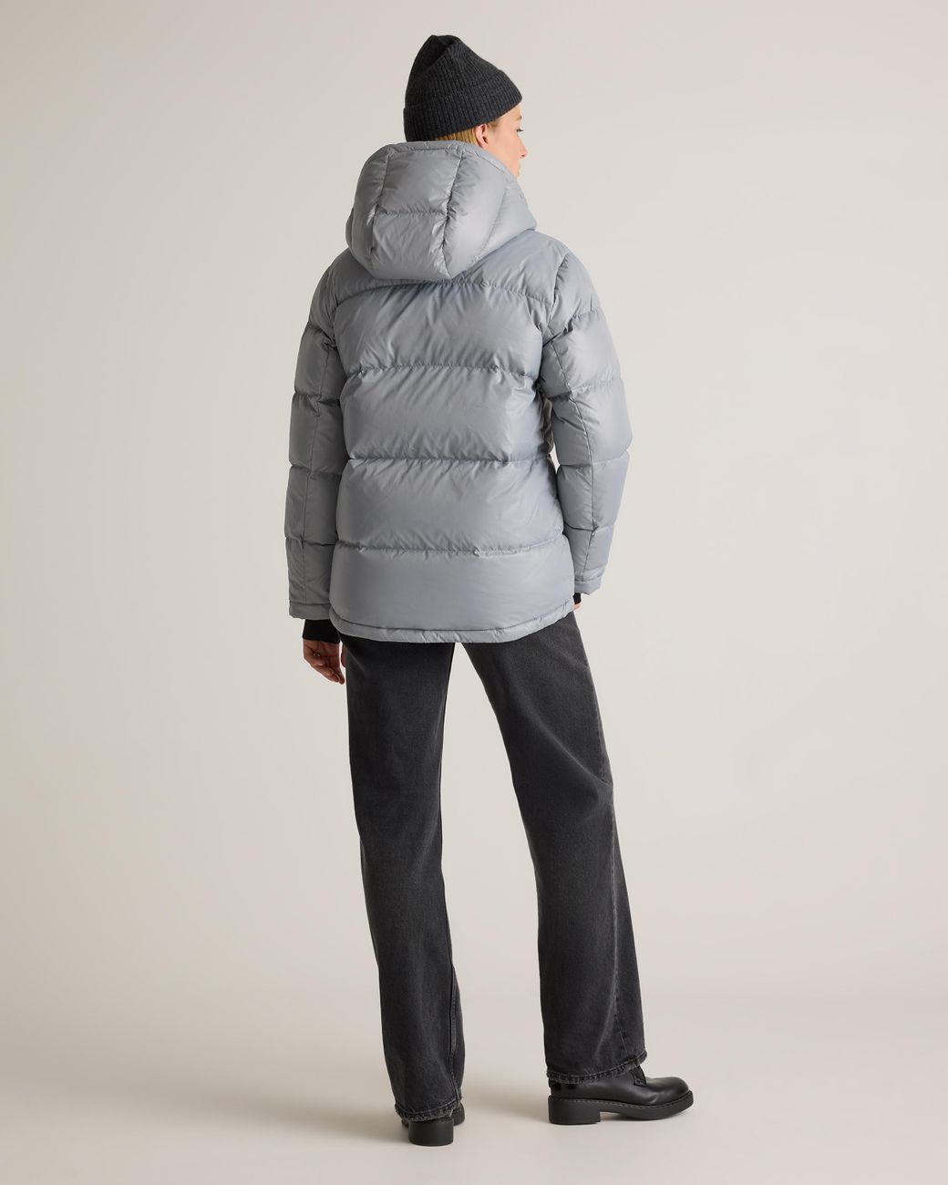 Quince Gray Responsible Down Puffer Jacket, Recycled Polyester