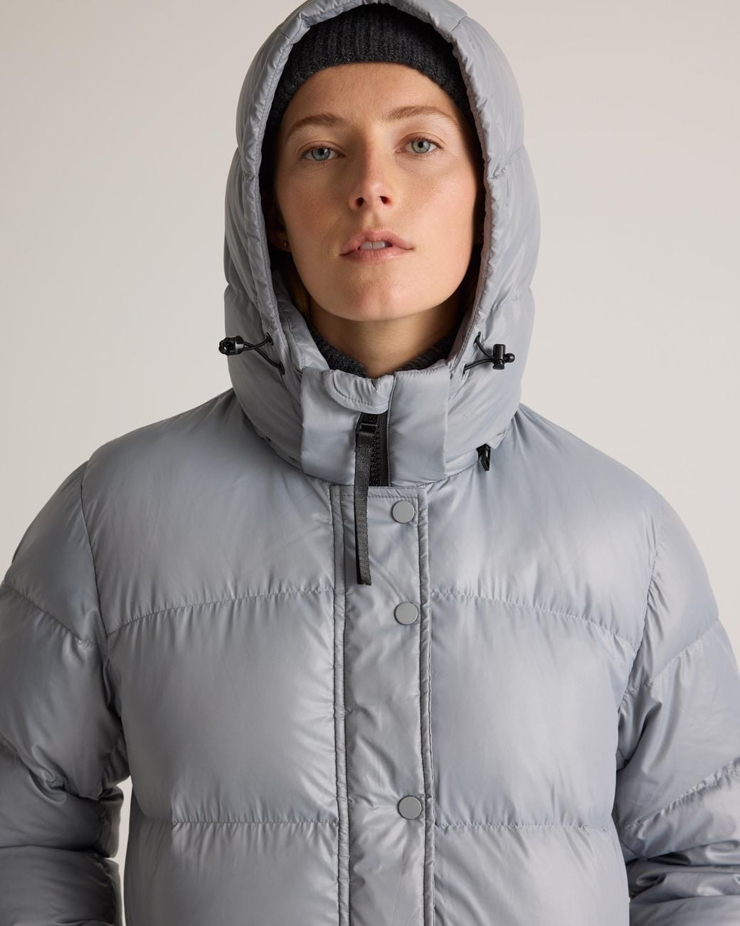 Quince Gray Responsible Down Puffer Jacket, Recycled Polyester