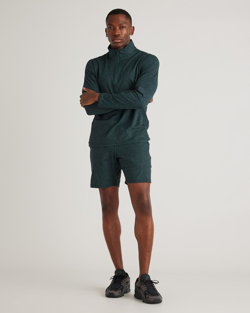 Quince Blue Flowknit Performance Shorts 7.5 Inch for men